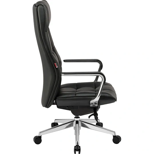 Кресло BN_Fc_EChair-597 ML кожа черный, алюминий