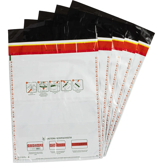 Сейф-пакет стандарт 295х400+40, 60 мкм, 50 шт/уп