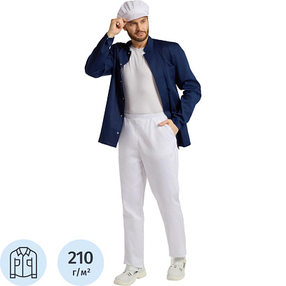 Куртка для пищевого пр-ва муж. у17-КУ ХАССП син.(р.52-54) р.182-188