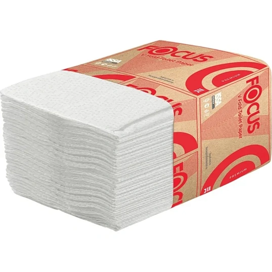 Бумага туалетная д/дисп Premium V-сл 2сл бел 250л 15пач/уп 5083735 п/э