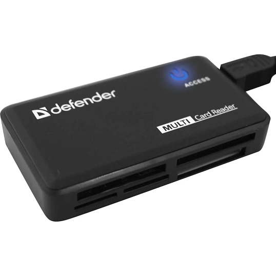 Картридер Defender Optimus USB 2.0, универс. 5 слотов (83501)