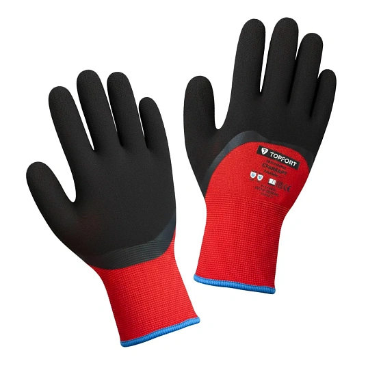 Перчатки TOPFORT ут. с лат. покр. Фриз Стандарт р. 10