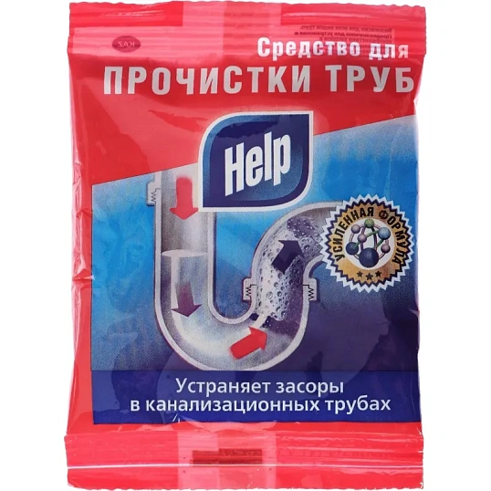 Средство для прочистки труб HELP саше 90гр