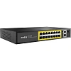 Коммутатор Netis P116GH 16х100 Мбит/с PoE+ 240Вт, 2х1000 Мбит/с, 1xSFP