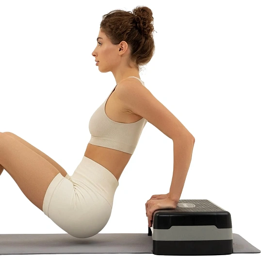 Степ-платформа ONLYTOP, 2-уровневая, 68x28x15 см, до 100 кг, 3807366