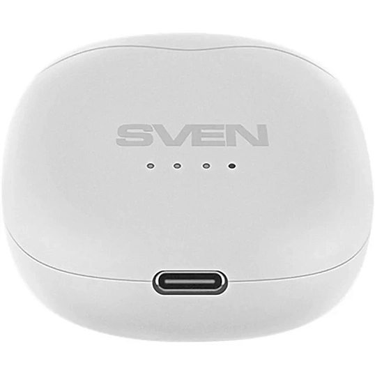 Наушники  SVEN E-727BTбел BТ,ТWS,магн заряд кейс, беспровод, стерео