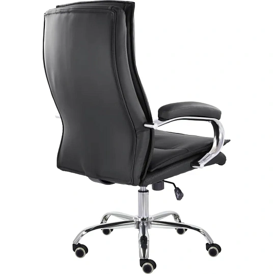 Кресло UP_EChair СН-701 Куба В хром ХДП Ср S-0401 (черный)