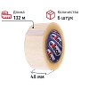 Клейкая лента UNIBOB 48х132 прозрач. 40мкр 6 шт/уп