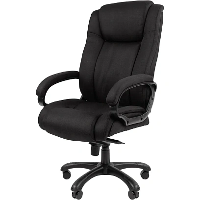 Кресло VT_Chairman 410 ткань SX черный (черный пластик)