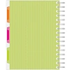 Тетрадь 140л,кл,А5,SPIRAL BOOK Салатовый,евросп,обл.пл,раздел.84108
