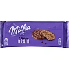 Печенье Милка из цель.муки с овсяными хлопьями,покрыт.молоч.шок., 126г