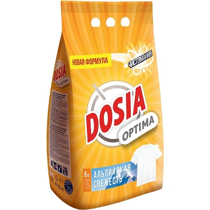 Порошок стиральный DOSIA Optima автомат Color Альпий свежесть 8 кг