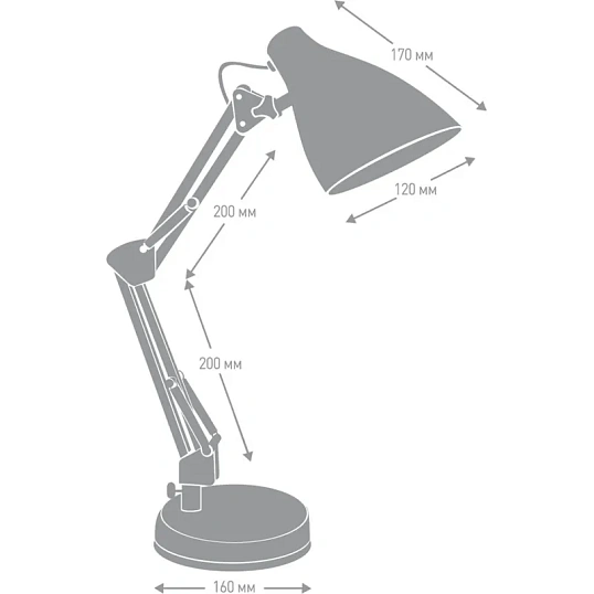 Светильник Camelion KD-331 C04 красный, 40 Вт, Е27