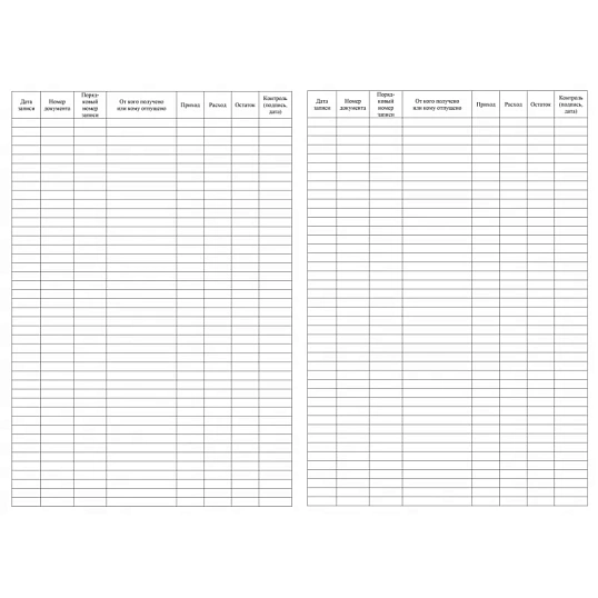 Книга учета хозяйственного имущества и материалов, 4шт/уп КЖ-127