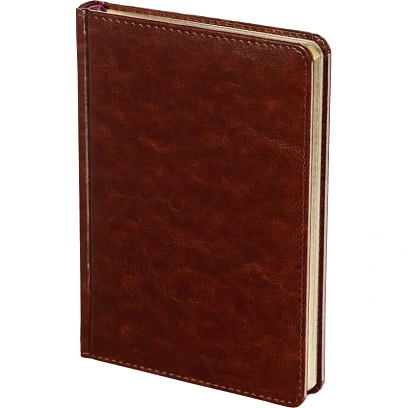 Ежедневник недатированный коричнев,А5,145х205,136л,Sidney NEBRASKA 3-128/03