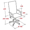 Кресло VB_Echair-658 PU кожзам черный пластик