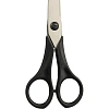 Ножницы Крамет 160мм Soft touch с симметричными ручками, черные Н-088
