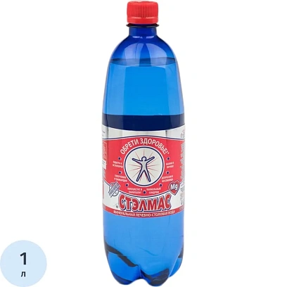 Вода минеральная лечебная Стэлмас Mg+ газ ПЭТ 1л