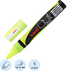 Маркер меловой UNI PWE-5M, флуоресцентно-жёлтый, 1.8-2.5 мм.