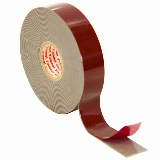 Клейкая лента двусторонняя акриловая 8049 Vintanet, цвет серый, 20 мм х 5 м