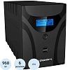 ИБП Ippon Smart Power Pro II 1600, 1600VA/960Вт, черный