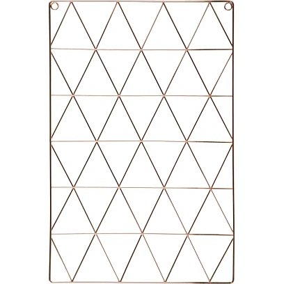 Доска органайзер-решетка Attache 36x55см розовое золото, 3 зажима в наб