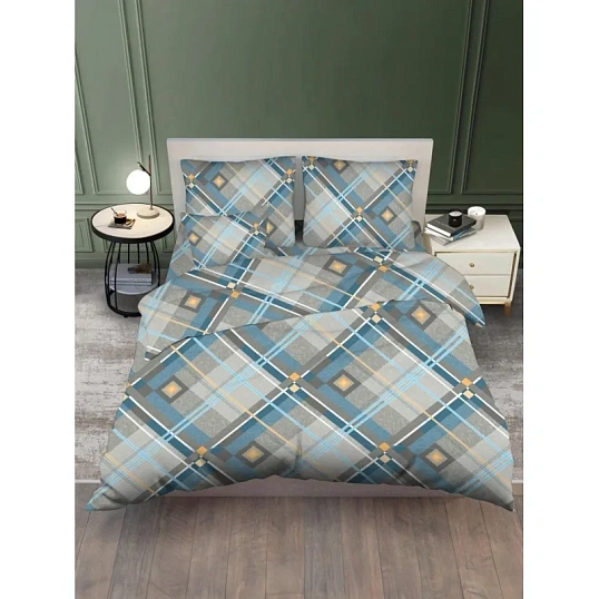 Постельное белье 1,5сп набивн.бязь 140г/м2 (нав.70х70 2шт.), микс