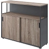 Шкаф-купе Комус Мебель К-Loft 241Н042 1370х420х1116 дуб сонома темн/графит