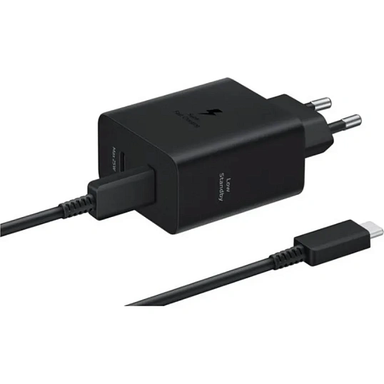 Зарядное устройство сетевое Samsung EP-T5020 50W Duo Type-C Black + cable