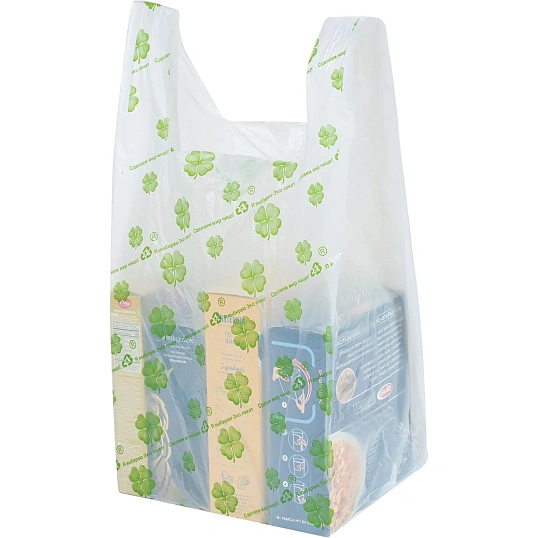 Пакет-майка Пакет Майка БИО с рисунком, 32x65x2x7 см, 23 мкм, 50 шт./уп