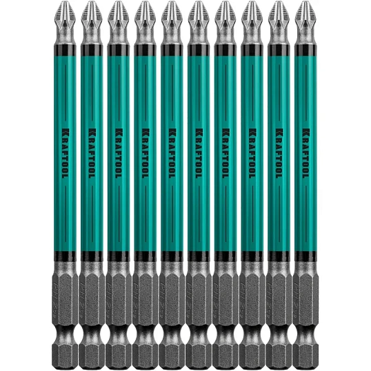 Бита KRAFTOOL Optimum Line PH2, 100 мм, тип E, 10 шт/уп (26122-2-100-10)