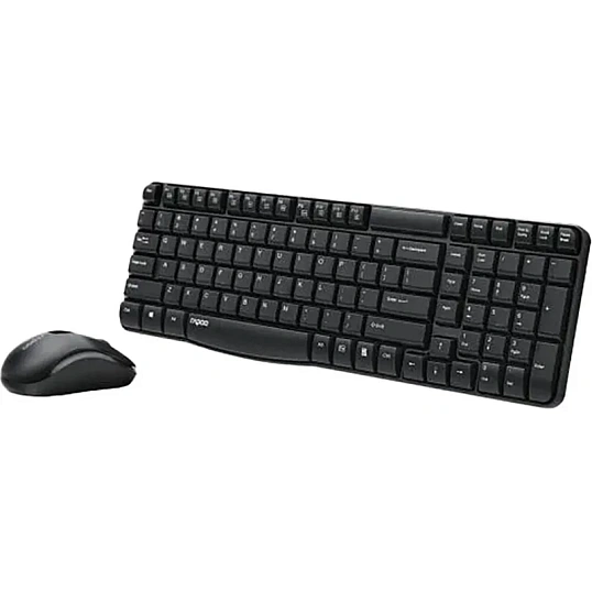 Набор клавиатура+мышь RAPOO проводной X1800S, цвет - черный