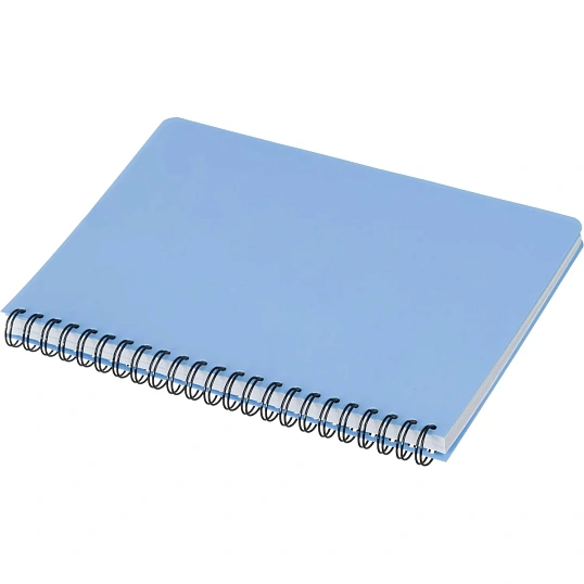 Бизнес-тетрадь А5,96л,кл,спир,пластик,тон.бл. Attache Bright colours Голуб