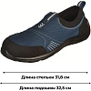 Полуботинки (кроссовки)  ПУ с МП  (blue black) KD 001 р.48