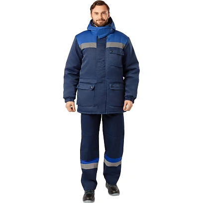 Куртка зимняя мужская з08-КУ, цв. син/вас с СОП (р.48-50) 194-200
