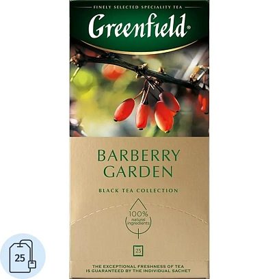 Чай Greenfield Barberry garden барбарис и гибискус,25пак/уп 0710-10