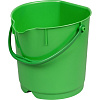 Ведро FBK 9л противоударное с армир пластик ручкой зеленое 80102-5