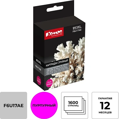 Картридж струйный КОМУС 953XL F6U17AE пурп. пов.емк. HP OJ Pro 8210/8720