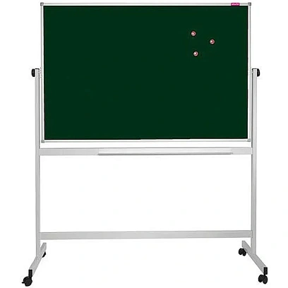 Доска меловая-магнитн-зелен/маркер-белая Attache Twist100х150вращ.моб.усил