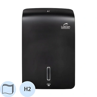 Диспенсер для полотенец лист Luscan Prof Etalon Z-слож maxi черн 151061_ТБ