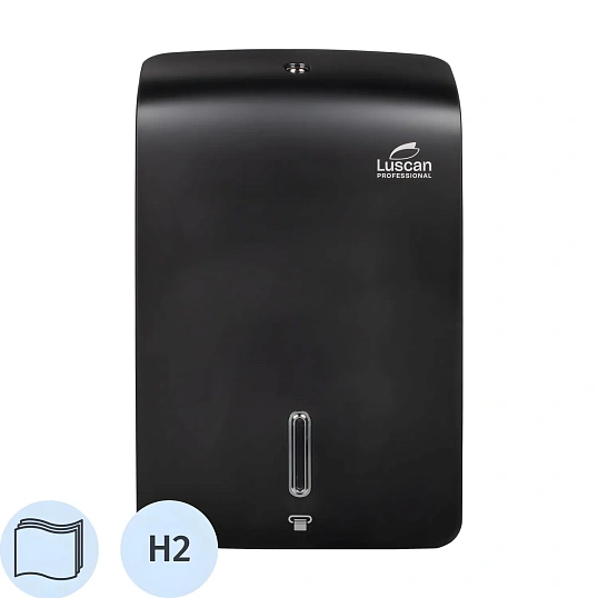 Диспенсер для полотенец лист Luscan Prof Etalon Z-слож maxi черн 151061_ТБ