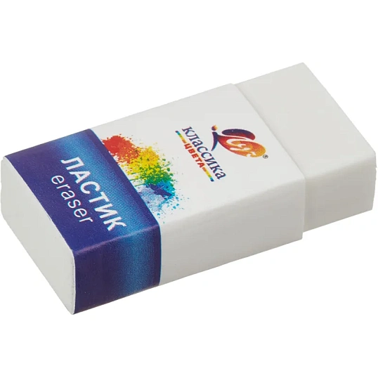 Ластик Луч Классика 40x19x10 мм в обертке белый К5