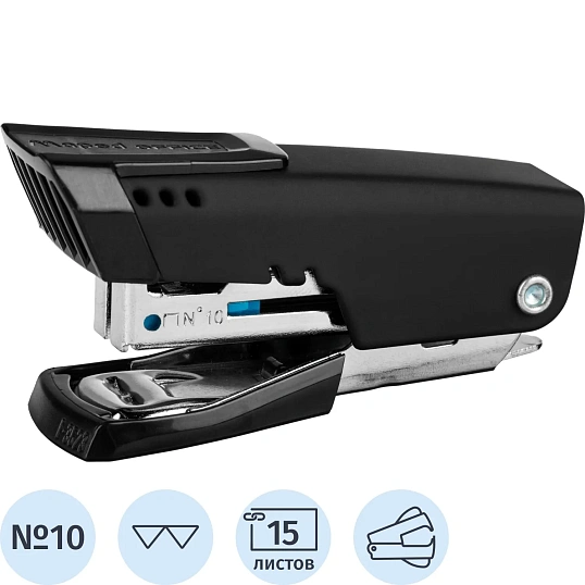 Степлер -мини Maped METAL ESSENTIALS до15л,№10,металл,антистеп,черн,352311