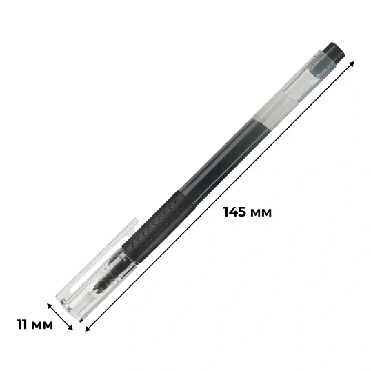 Ручка гелевая неавтомат. M&G T4, с манжет,д.ш. 0,5 мм,черная AGPV3441