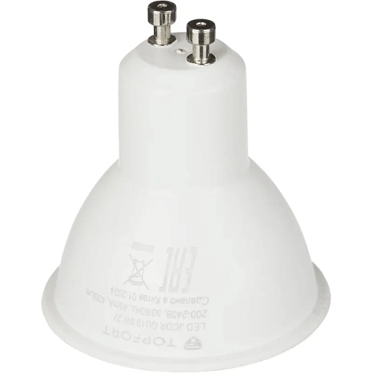Лампа светодиодная Topfort GU10 6W 2700K
