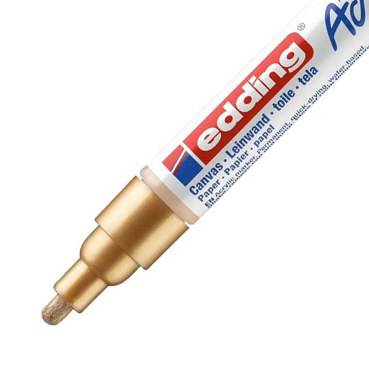 Маркер акриловый Edding 5100/924.кругл.нак. 2-3 мм. Цвет Золотой