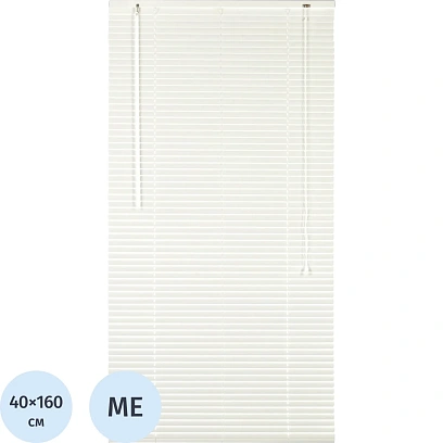 Жалюзи Комус Мебель алюминиевые 40x160см, белые