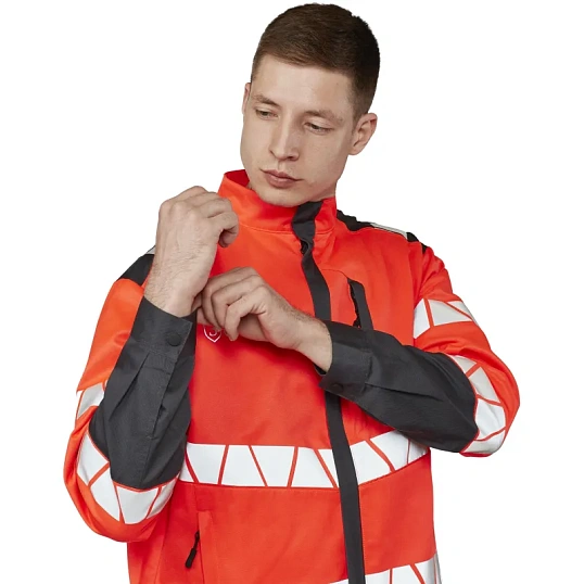 Куртка летняя мужская Равелин красн./графит (р.56-58) 194-200