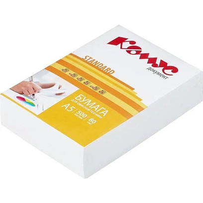 Бумага КОМУС ДОКУМЕНТ Standard (А5, марка С, 80 г/кв.м, 500 л)