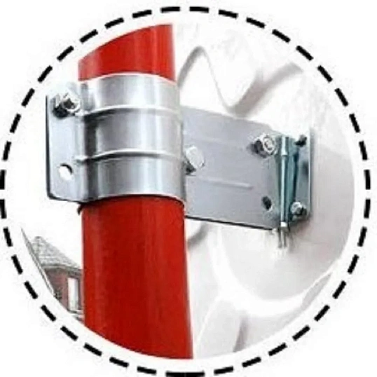 Зеркало дорожное сферическое, уличное 600 мм, с козырьком